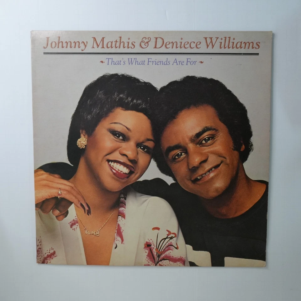 Johnny Mathis & Deniece Williams – That’s What Friends Are For LP VTG Foto 1 de 4
