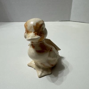 Alabama Clay Pottery Duck Duckling Orange White 3 1/2” - Picture 1 of 12