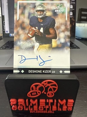 2017 Leaf Ultimate Draft 1991 Gold Rookies Deshone Kizer #GLR-DK1 Auto RC /15 - Image 1 of 3