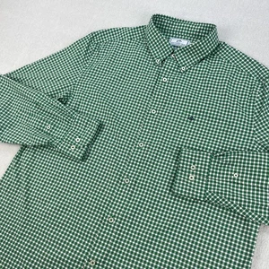 Southern Tide Intercoastal Shirt Mens XL Green Plaid Gingham Check Nylon Spandex - Picture 1 of 12