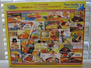 Cene TV Montagna Bianca ~ 1.000 pezzi Puzzle 2014 #1059S ***MANCA 1 BORDO*** - Foto 1 di 10