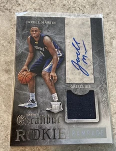 2015  Excalibur Rookie Rampage Jersey Autograph RJ-JMT Jarell Martin Memphis - Picture 1 of 2