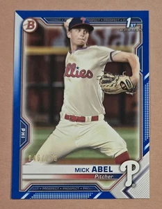 Mick Abel 2021 Bowman Blue 046/150 1st Prospect Card #BP-42 - Picture 1 of 2