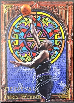 Chris Webber 1999-00 Topps Gallery #GE2 Gallery Exhibits Medieval Kings Insert - Image 1 of 2