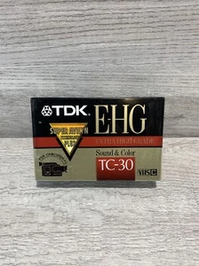 TDK E-HG VHS-C TC-30 Camcorder Tape NEW Sealed 1 Tape - Picture 1 of 3