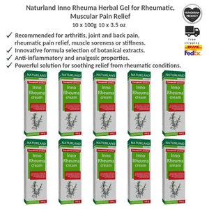 Naturland Inno Rheuma Herbal Gel for Rheumatic, Muscular Pain Relief 100g x 10 - Picture 1 of 5