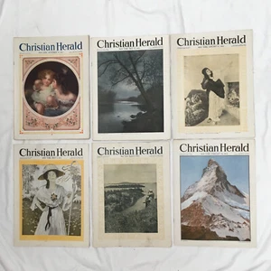 Lot of 6 Christian Herald Magazines May3Aug2,Nov15 1911 &Jan17,Feb28,May19, 1917 - Picture 1 of 2