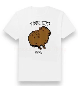 Capybara your custom text personalised mens women’s & childrens tshirts - Picture 1 of 2