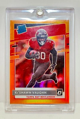 Ke’Shawn Vaughn 2020 Donruss Optic Rated Rookie Orange Parallel 96/199 RC - Image 1 of 4