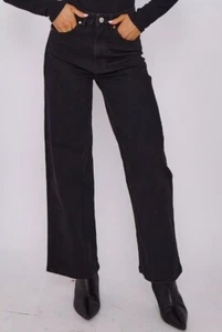 Damen M&S Wide Leg Jeans klassisch hoher Bund weich Denim Dehnungsstreifen UVP 35£ - Bild 1 von 37