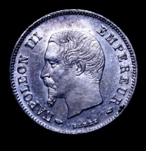 FRANCE: Napoléon III 20 Centimes 1854 A Paris, KM #778.1 R9-54-266 - Picture 1 of 4
