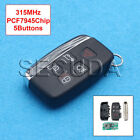 Replacement 5 Button Fob case For Land Rover Discovery 4 Freelander 2 Remote Key