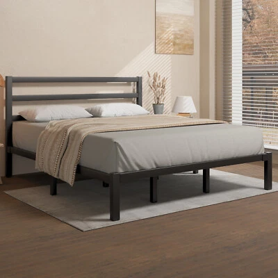 Platform Bed Frame Twin/Full/Queen/King Size Metal Bed Frame with Headboard - Image 1 of 4