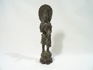 ANCIENNE STATUETTE EN BRONZE VAJRAPANI ASIE INDONESIE JAVA BOUDDHISME - Picture 1 of 9