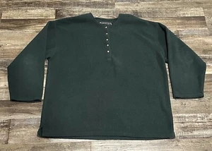 Abercrombie & Fitch Mens Superior Warmth Y2K Pullover Fleece Green Large - Picture 1 of 8