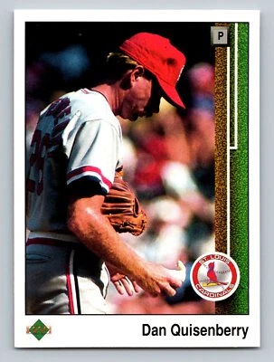 Dan Quisenberry 1989 Upper Deck #533 St. Louis Cardinals Baseball Card - Image 1 of 2