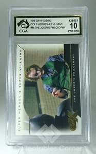 2019 Cryptozoic CZX Super Heroes & Super Villains Heath Ledger Card Graded 10 - Picture 1 of 3