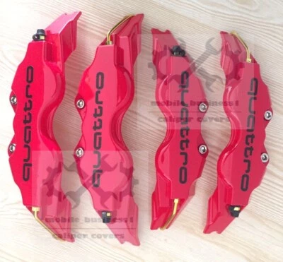 Cubierta de pinza de freno roja línea S de plástico para Audi A1 A2 A3 A4 Q1 Q2 Q3 F11.5R9" Foto 1 de 4