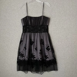 Jodi Kristopher Dress 11/12 Black Purple Lace Whimsigoth Fairy Goth Romantic Y2K - Picture 1 of 12