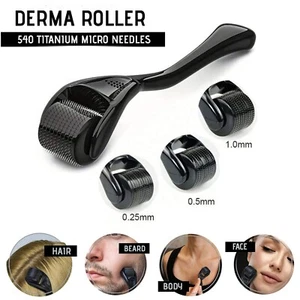 Derma Skin Roller 540 Titanium Micro Needle Anti Ageing Hair Regeneration Growth - Picture 1 of 6