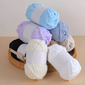 50g/Ball Thick Super Soft Chunky Yarn Hand Knitting Crochet Wool Yarns Thread - Picture 1 of 29