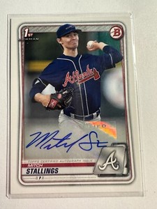 K119,243 - 2020 Bowman Prospect Autographs #PAMS Mitch Stallings Auto