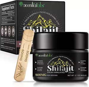 Shilajit Original Himalaya Bio, 60g Shilajit Resin Pures Himalaya Shilajit mit F - Bild 1 von 7