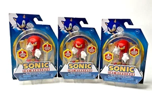 Lot of 3 Sonic the Hedgehog Knuckles Mini Figure & 2 Collector Cards - Picture 1 of 3