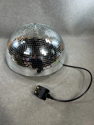 LARGE Eurolite Half Mirror Ball 40 Cm Motorized - Boxed with Manual - See Video - Image 1 of 4