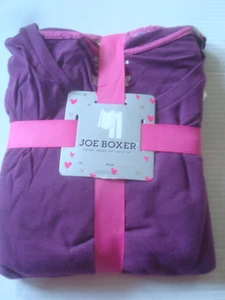 Ladies Juniors  Flannel Pajama Set  Joe Boxer Magenta Size XL New - Picture 1 of 2