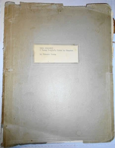 Actress Blanche Yurka - Dear Audience - Typed and handwritten outline Manuscript - Picture 1 of 12