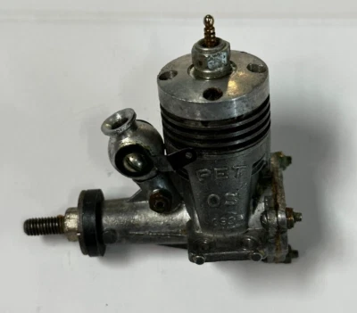 Vintage OS O.S. Pet 099 .099 RC Remote Control Nitro Model Airplane Engine - Image 1 of 3