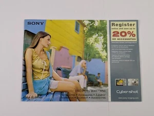 Vintage Print Sony Cyber-shot DSC-W30/W40/W50 Camera Accessories - Picture 1 of 7