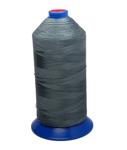 Premium Bonded Polyester Sewing Thread 32oz - Steel Silver Professional Grade - Picture 1 of 4