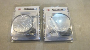 Oberon Performance Round Mirror - Black - MIS-7514 - SET OF 2 - BRAND NEW - Picture 1 of 3