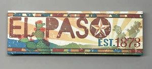 El Paso Texas gegründet 1873 Texas Kühlschrankmagnet selten eingestellt letzte! - Bild 1 von 3