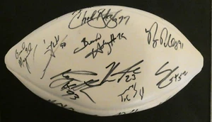 Fútbol americano firmado por el equipo de los Gigantes de Nueva York era 1997-99 Jason Sehorn Brad Maynard 26 autos - Imagen 1 de 4