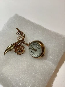 Dubarry Swiss Watch GOLD FILLED LAPEL NURSE WATCH - For Repair - Picture 1 of 2