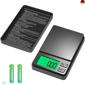 Feinwaage 0.01 g/500 g, Multifunktions Taschenwaage Milligramm Waage, Tragbare - Bild 1 von 7