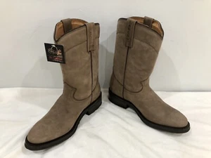 RANCHO Authentic Suede Dogger Boots 7 Handmade In Mexico QUINTESSENTIAL COMFORT! - Picture 1 of 12