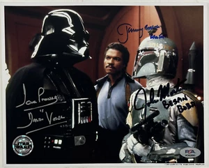 Star Wars: Bulloch, Prowse, & Morton Signed 8" x 10" Empire Strikes Back PSA/DNA - Picture 1 of 3