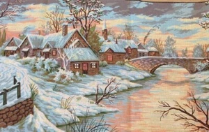 Printed Needlepoint Tapestry Canvas "Winter" 13971 - Picture 1 of 2