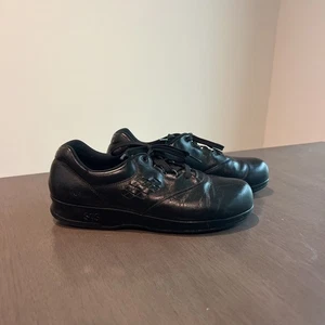 SAS Free Time schwarze Damen-Schnürschuhe aus Leder Größe 8 schmal - Bild 1 von 6