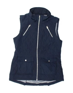ATHLETA Womens Quilted Gilet UK 18 XL Navy Blue Polyester CY58 - Picture 1 of 3