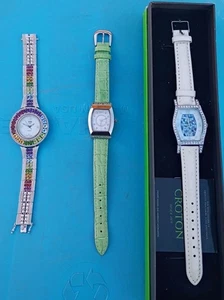  Lote de 3 relojes de pulsera Art Deco EON 1962,Tiamo Alexandrite, Croton Pearl para dama	 - Imagen 1 de 14