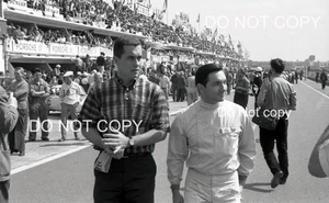 PEDRO RODRIGUEZ ROGER PENSKE Le Mans 1963 FERRARI 330 35MM NEGATIVE PHOTOGRAPH - Picture 1 of 2