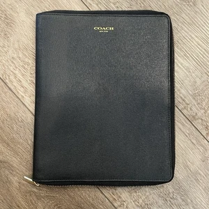 Black Leather iPad Case Portfolio Portfolio - Imagen 1 de 7
