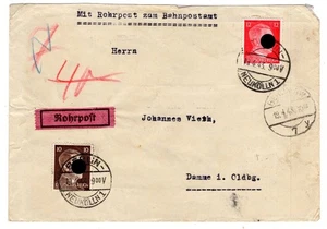 DR-3.Reich 787 etc als ROHRPOSTBRIEF (DA1219 - Bild 1 von 1