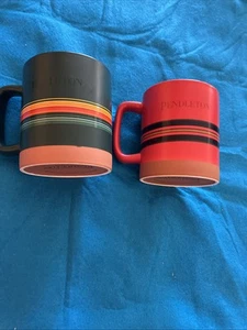 Pendleton Woolen Mills Mug Set of 2 , 18 oz Multicolor Stripes National Park - Picture 1 of 6