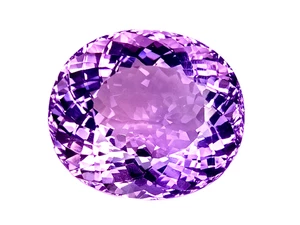 50.03CTS PURPLE NATURAL AMETHYST OVAL LOOSE GEMSTONES SEE VIDEO - Picture 1 of 3